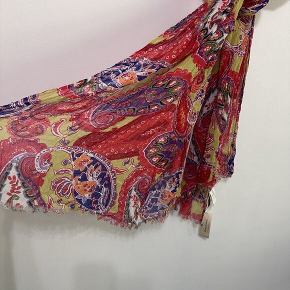 Tommy Bahama Corino Paisley Scarf Designer Thin Accessory Colorful Rectangle NEW - Picture 6 of 7